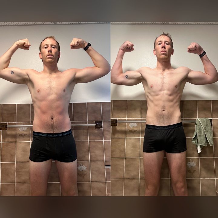 Client before and after transformation