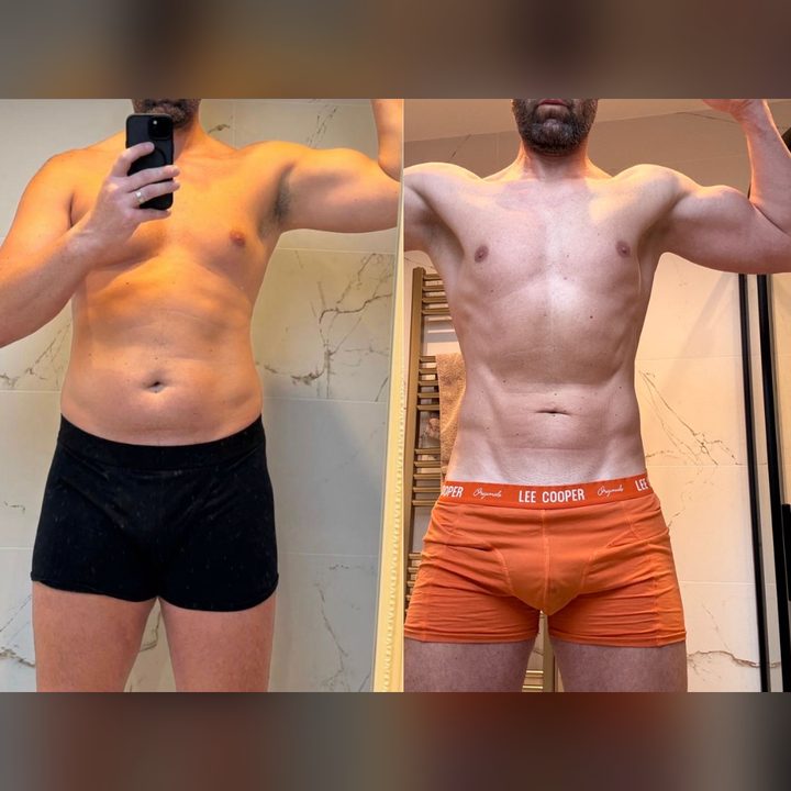 Client before and after transformation